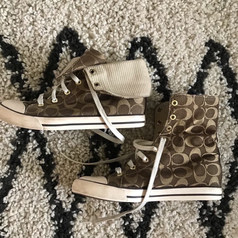 Fold over Coach sneaker